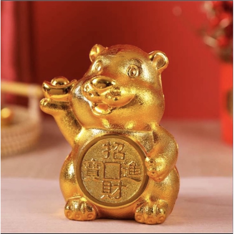 Cọp Vàng tiết Kiệm Lớn 10x15Cm.