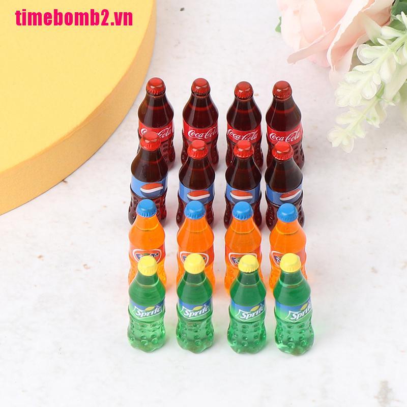 Bộ 4 đồ chơi hình chai coca thu nhỏ xinh xắn