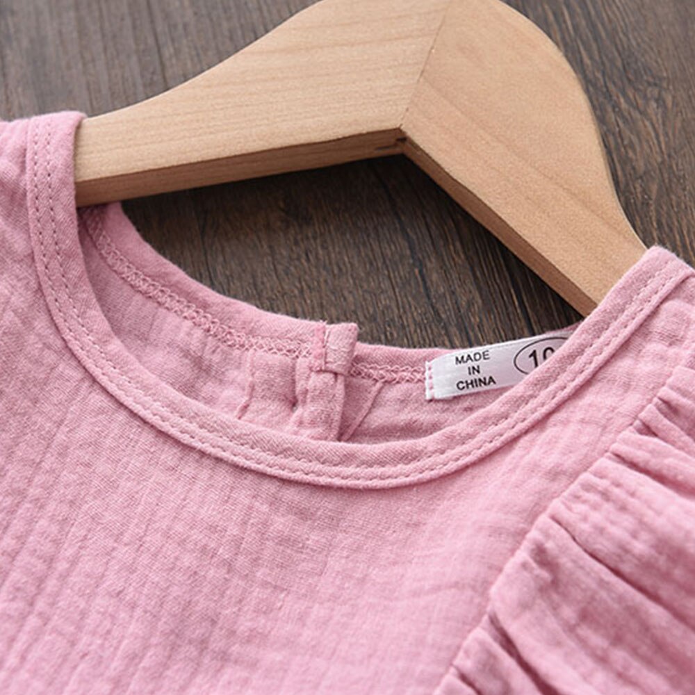 Đầm công chúa BEAR LEADER không tay màu hồng dễ thương thời trang mùa hè cho bé gái