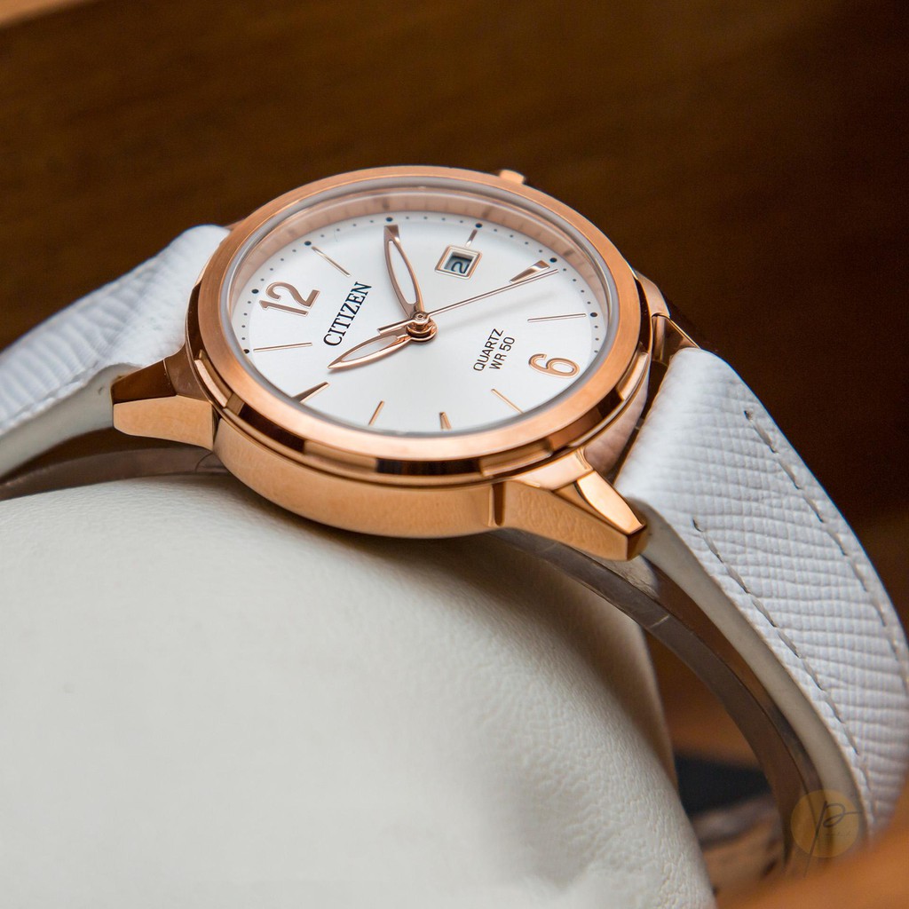 Đồng hồ nữ chính hãng Citizen EU6073-02A - Máy Quartz Pin - Kính khoáng cứng