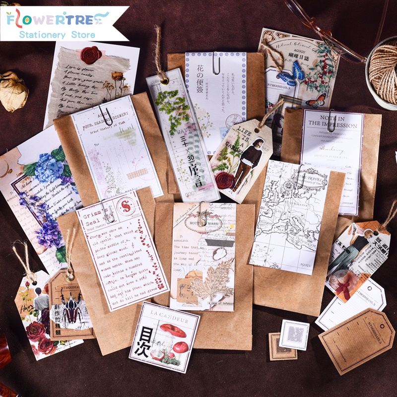 Set 30 giấy trang trí sổ tay diy sáng tạo