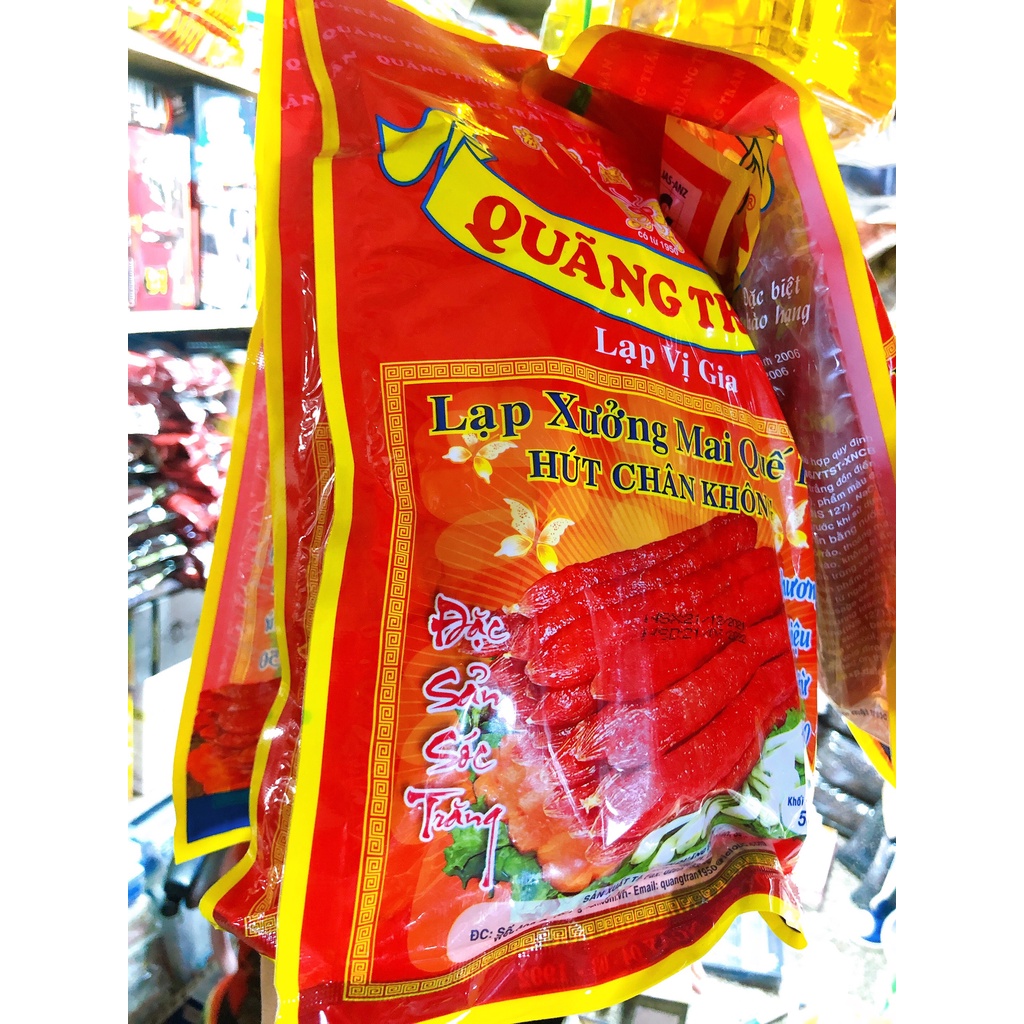 Lạp xưởng Mai Quế Lộ Quãng Trân, lạp vị gia, gói 500 gram