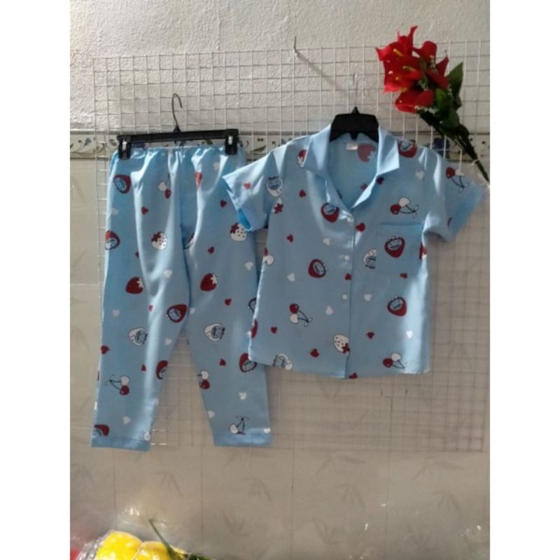 Bộ lụa Hàn mặc nhà
