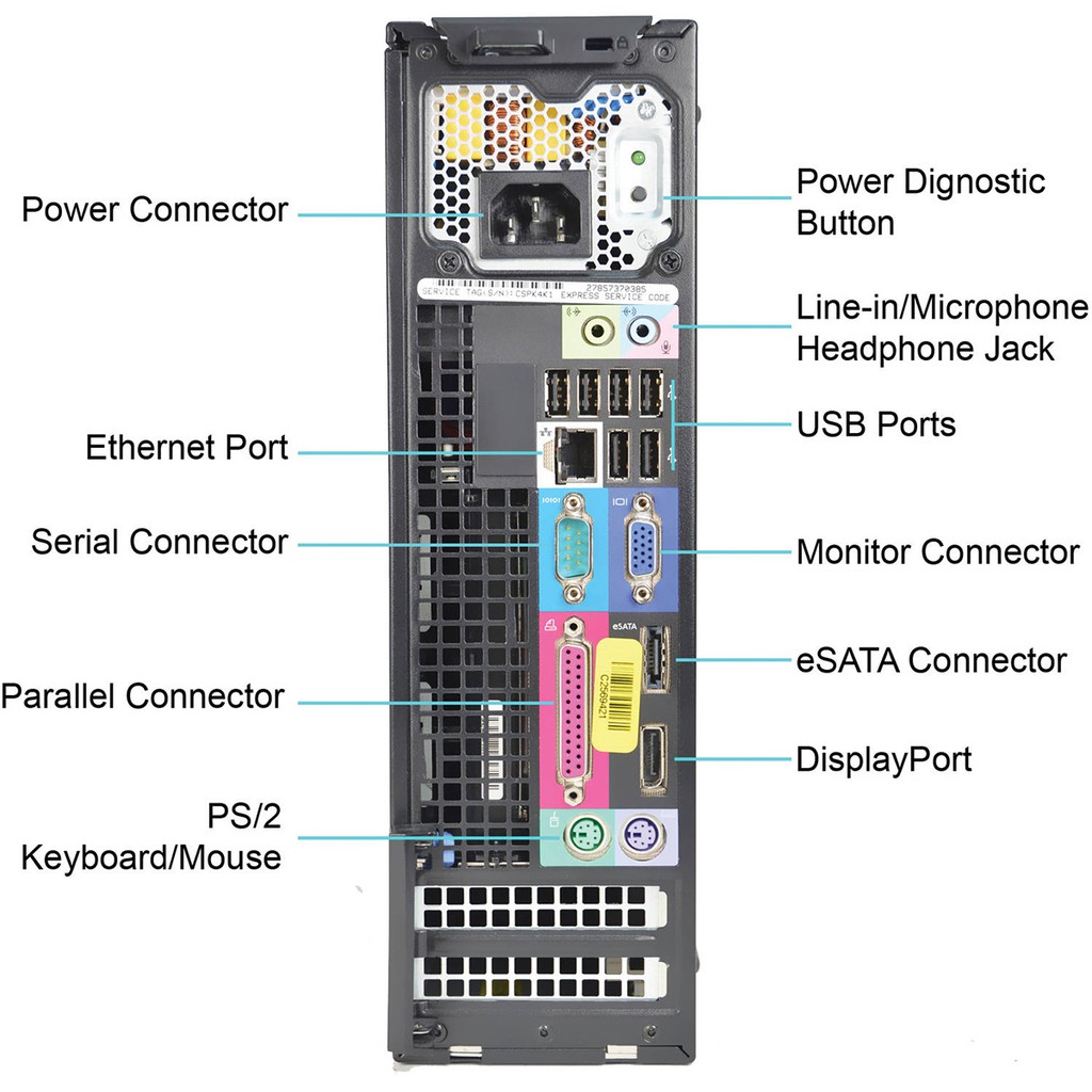 Barebone Máy Bộ Dell optiplex 980 SFF(chỉ gồm vỏ case,bo mạch chính và nguồn-chưa có ram,cpu và ổ cứng)