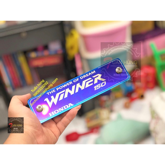 Bảng tên winner 150 xanh titan