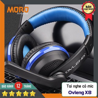 Tai nghe Ovleng X5 / X6 / X8 chụp tai - có mic - bảo hành 12 tháng !