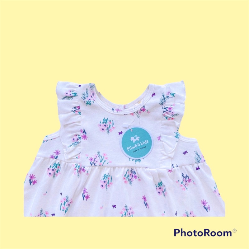 Váy bé gái mùa hè váy cánh tiên bé gái vải cotton boirp mát co giãn thấm hút mồ hôi tốt phom dáng đẹp đầm cho bé