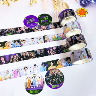 Bts sticker 2022 season's greetings washi tape handbook diy stickers