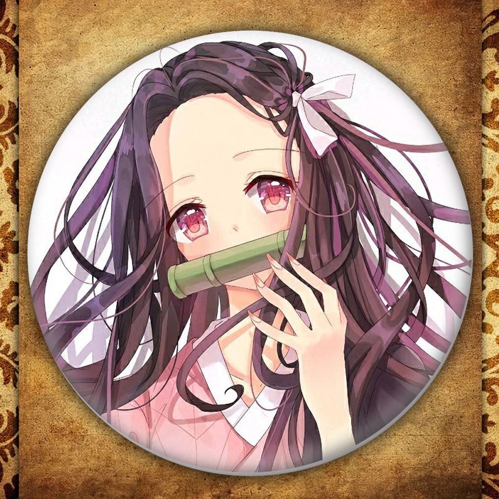 Ghim Cài Áo Bằng Hợp Kim Tráng Men In Hình Anime Demon Slayer Dành Cho Học Sinh