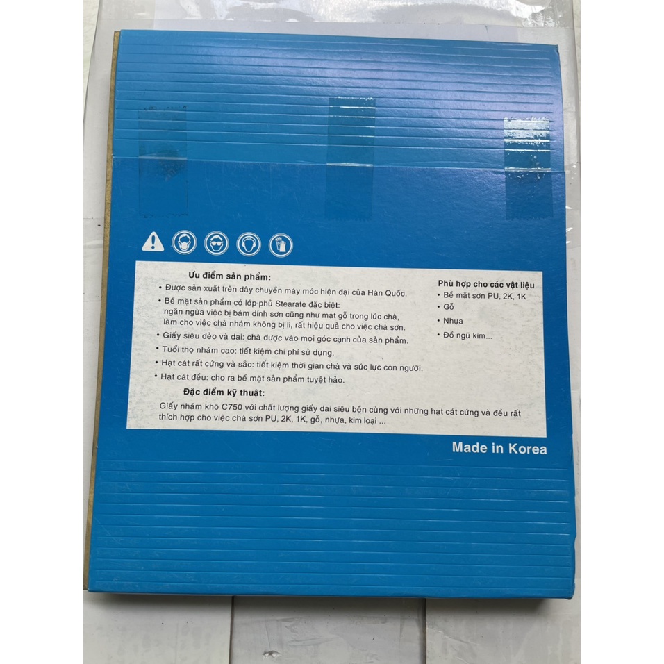 COMBO 10 TỜ GIẤY NHÁM TỜ HIỆU PACO C750 KÍCH THƯỚC 9"X11"
