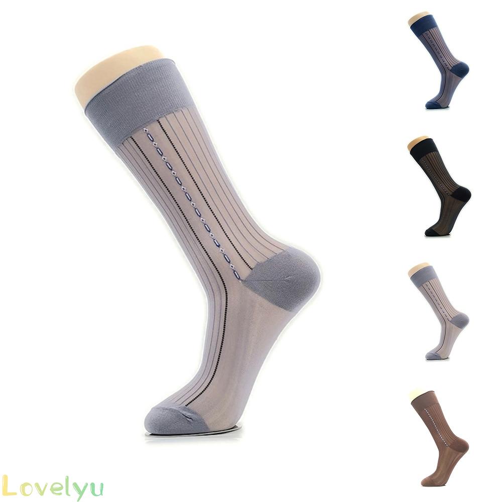 1 Cặp Vớ Dài Đến Đầu Gối Kẻ Sọc Quyến Rũ Cho Nam 100%