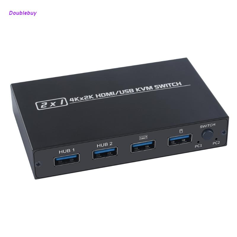 Bộ Chuyển Đổi HDMI-compatible/USB KVM AM-KVM 201CL Hỗ Trợ 2Kx4K 2 Chia 1 Cổng/Mvm