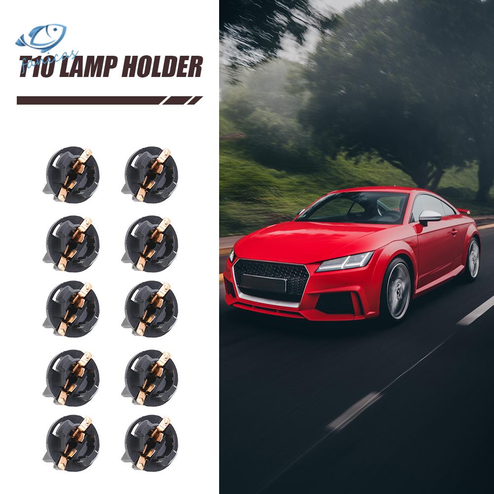 Set 10 ổ cắm bóng đèn FANICAS T10 cho xe hơi