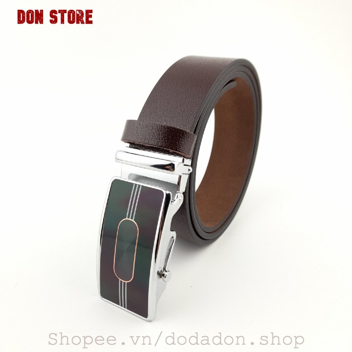 Thắt Lưng Nam Chất Liệu Da Bò Thật 100%. Đầu Khóa Lăn Thời Trang Thép Không Gỉ Dày Dặn, Bền Bỉ (BH 12 Tháng)