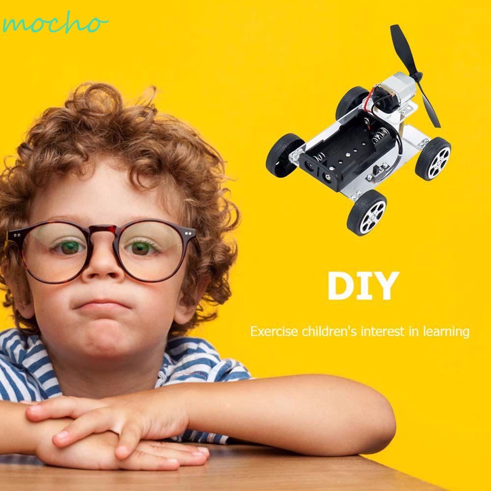 MOCHO DIY Science Model School Projects Puzzle Toys Wind Power Car Assemble Materials Kits Teaching Kids Handmade Scientific Experiments Vehicle Car Science Invention Experiment Auto Motor Robot Educational Toys