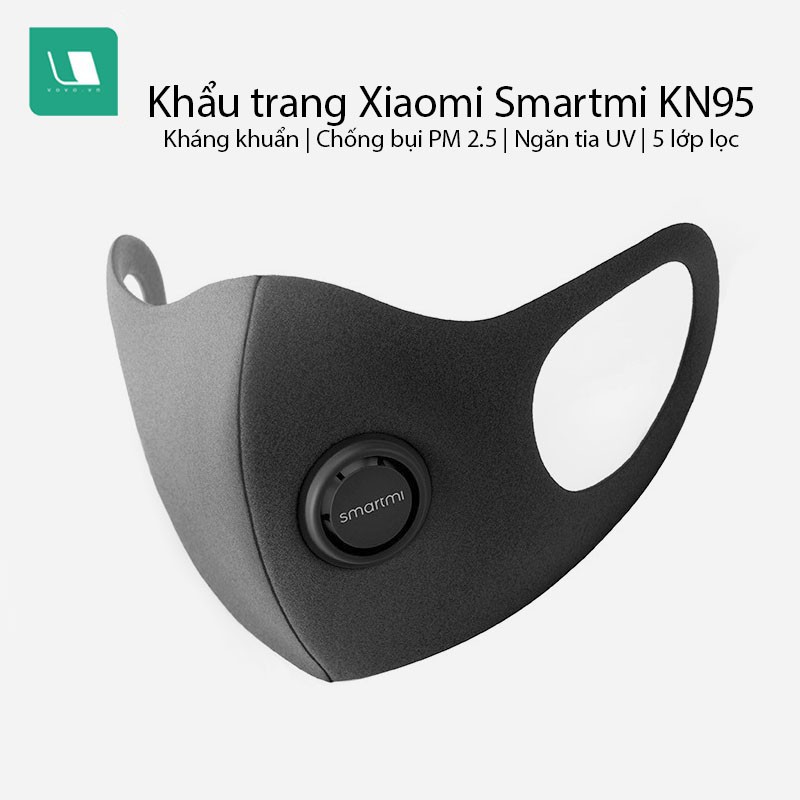 Khẩu trang Xiaomi Smartmi KN95 chống bụi PM2.5 kháng khuẩn