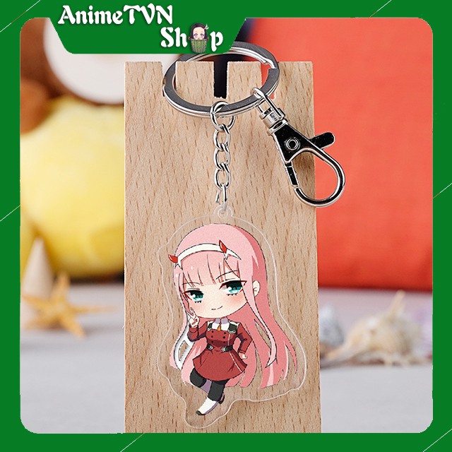 Móc khoá Mica anime Darling in the FranXX- Nhựa Cứng Acrylic In 2 mặt sắc nét ( ảnh thật )