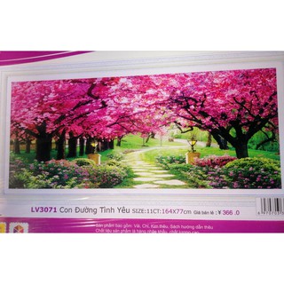 Tranh thêu chữ thập Con đường tình yêu LV3071