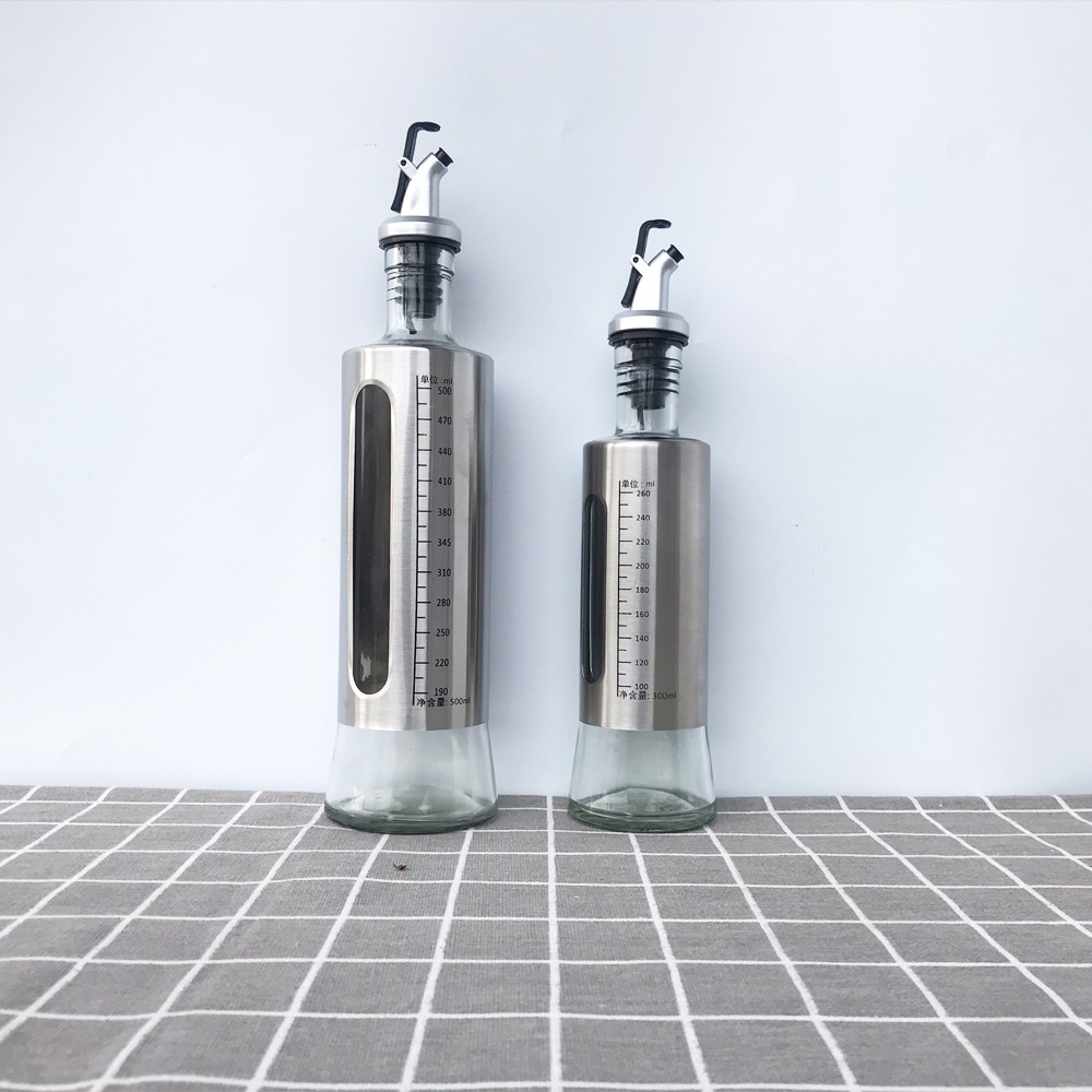 Chai đựng dầu ăn thủy tinh không chì,vỏ ngoài bọc thép chống rỉ hàng loại 1 cao cấp đảm bảo an toàn khi sử dụng | BigBuy360 - bigbuy360.vn