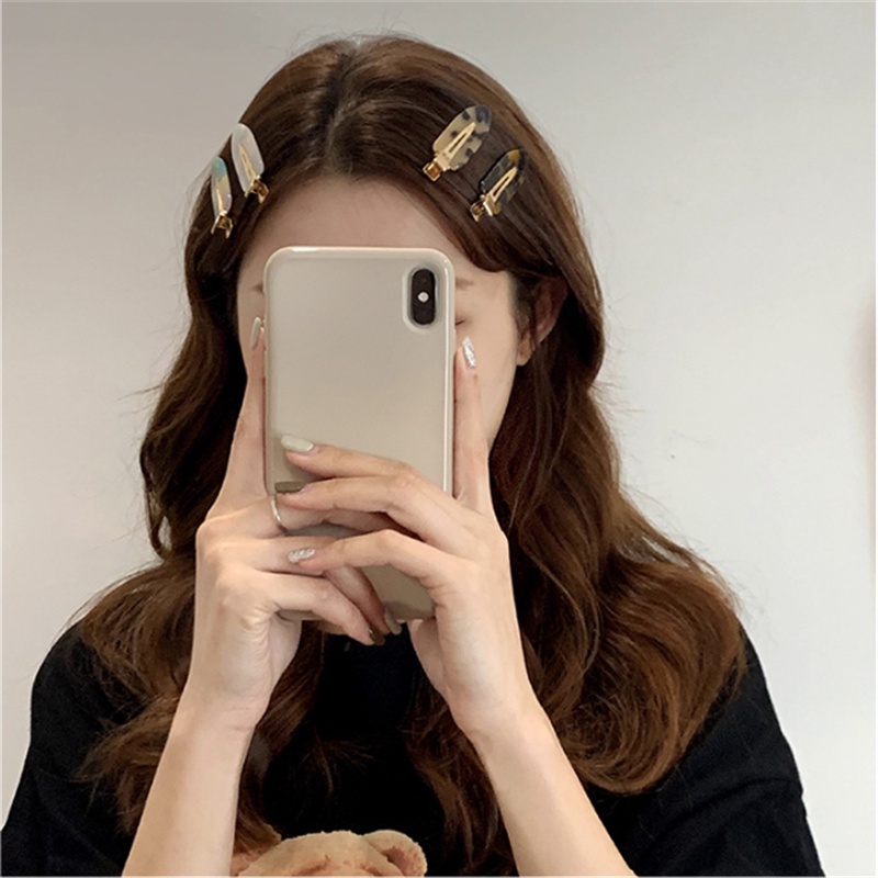Set 2 Kẹp Tóc Nữ Thiết Kế Đơn Giản Đáng Yêu