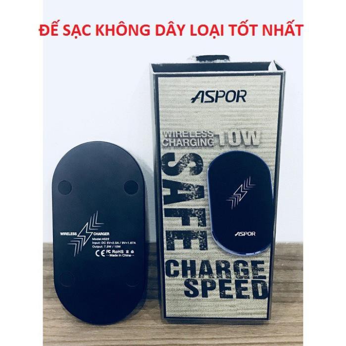 Đế sạc không dây, Đế Sạc Không Dây Chính Hãng Aspor-A522 công nghệ sạc không dây