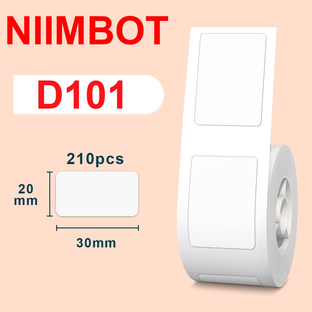 Cuộn miếng dán nhãn NIIMBOT D101 D11 D110 Plus bằng giấy chống thấm nước chuyên dụng