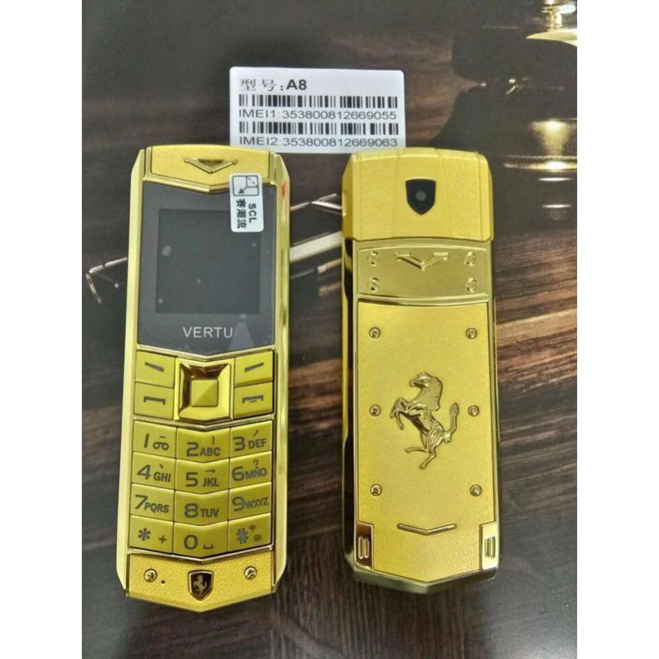 Điện thoại A8 sang trọng tặng pin và bao da