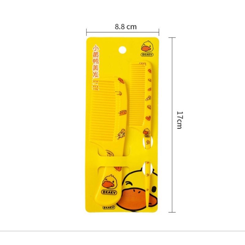 BỘ 2 LƯỢC CHẢI TÓC VỊT VÀNG CHO BÉ