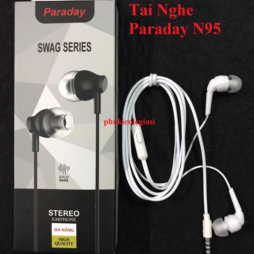 (RẺ MÀ KHÁ HAY) Tai nghe jack 3.5mm Paraday mã TR N95