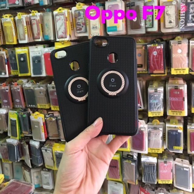 Ốp Oppo F5 , F7 kèm iring đỡ điện thoại