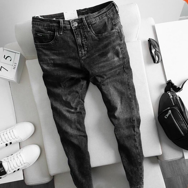 Quần jean nam xanh trơn chất bò cao cấp co dãn 4 chiều đẹp from dáng skinny mẫu mới thời trang cao cấp beautiulgilr K03