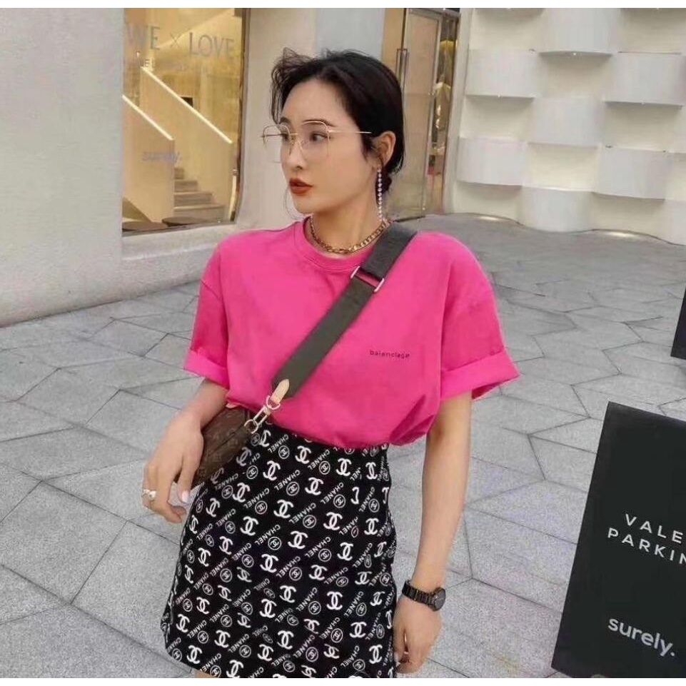 Chanel Quần Short Giả Váy Lưng Cao In Họa Tiết Thời Trang Mùa Hè Hàng Mới Dành Cho Nữ Size S-XL