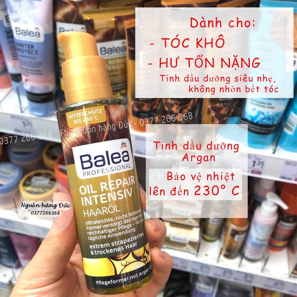 Tinh dầu dưỡng tóc bảo vệ nhiệt Balea Đức - Nguồn hàng Đức | WebRaoVat - webraovat.net.vn