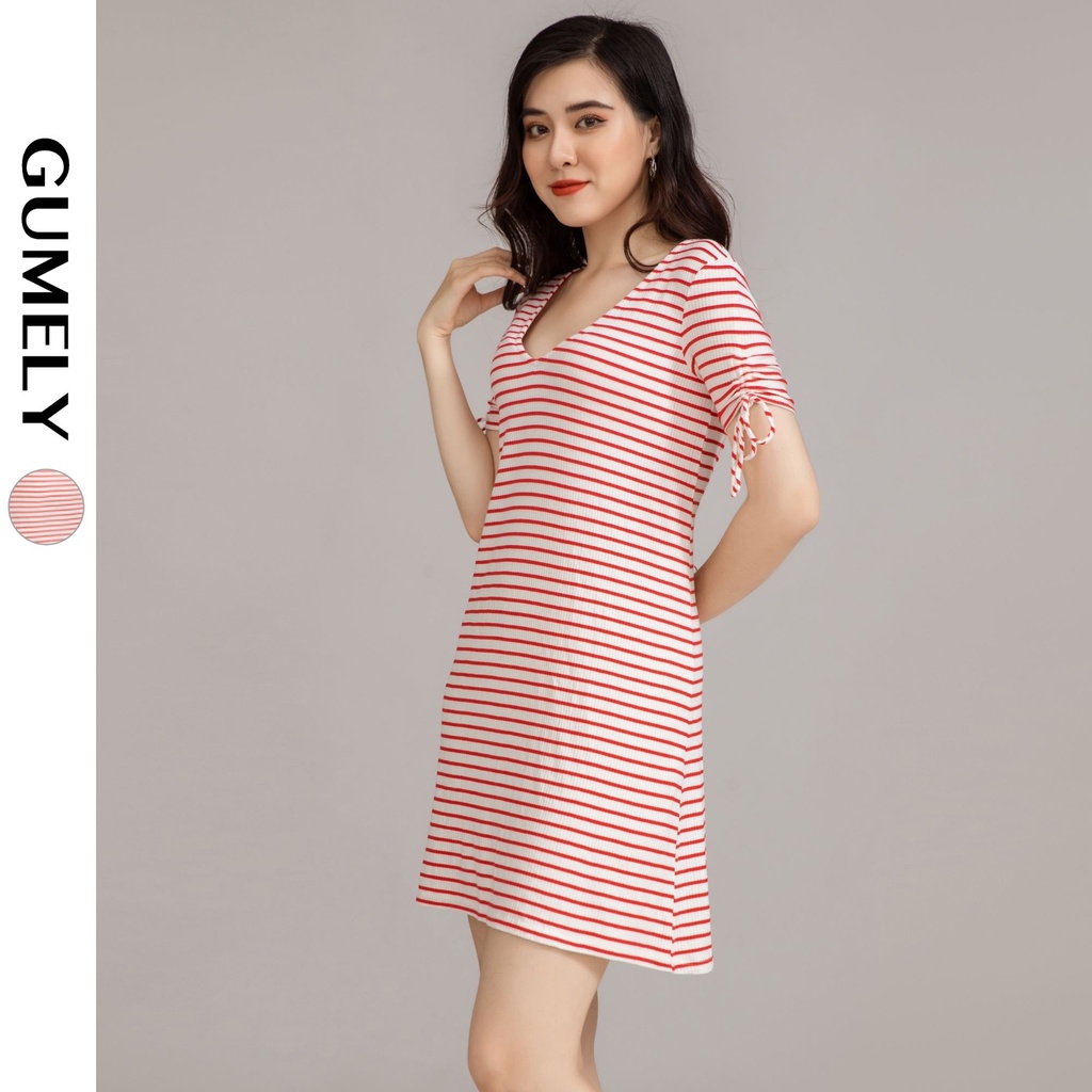 Đầm dáng suông thun lạnh mềm có bigsize thời trang nữ kẻ đơn giản dễ thương mặc nhà đi chơi dạo phố A1735 ViAnh Store