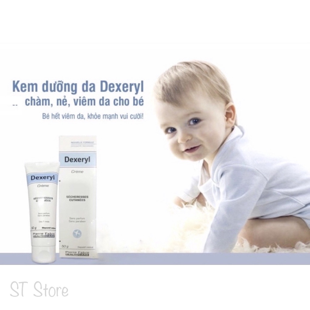 kem dexeryl làm hết chàm sữa nứt nẻ mẩn đỏ ngứa viêm da cơ địa eczema cho bé và người lớn (hàng chính hãng pháp 100%)