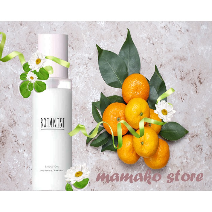 Nhũ tương sữa dưỡng cao cấp Botanist Botanical Emulsion 120ml(tên là trái thạch lựu)/hương mandarin & chamomile