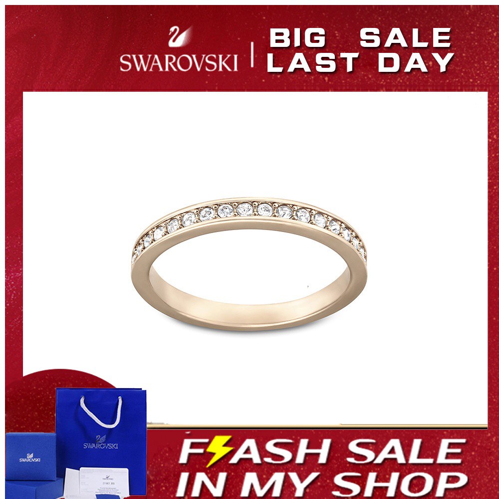 SWAROVSKI Nhẫn Thời Trang Chính Hãng 100% Thiết Kế Đơn Giản Làm Quà Tặng Cho Nữ