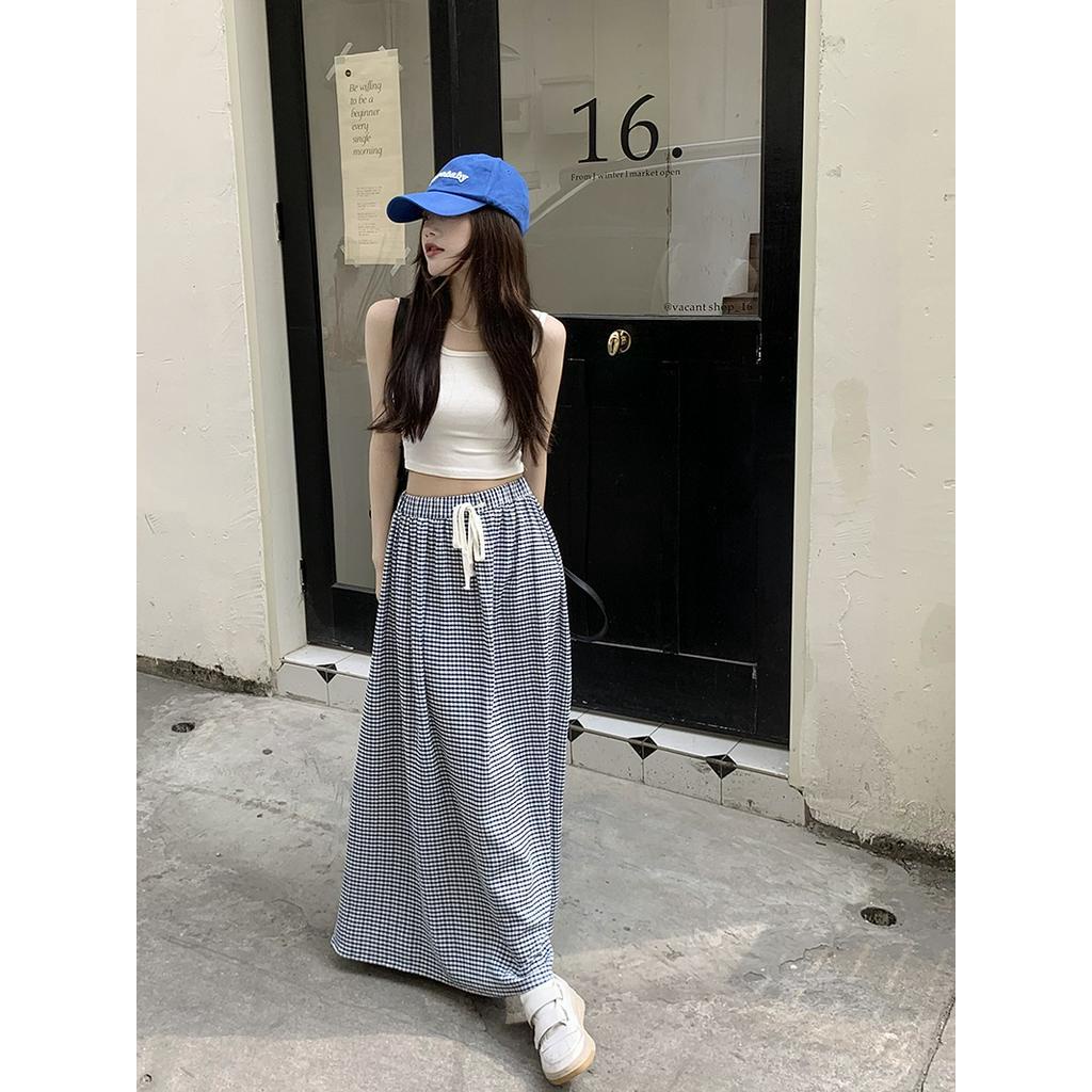 Chân Váy Dài Xếp Li Lưng Cao Co Giãn Thời Trang Dành Cho Nữ