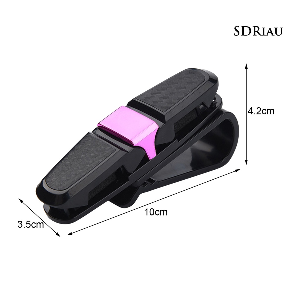 Kẹp giữ mắt kính / thẻ xoay 360 độ thông minh tiện lợi cho xe hơi