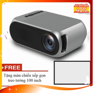 Máy chiếu phim mini YG320 màn ảnh rộng + tặng màn chiếu 100 inch