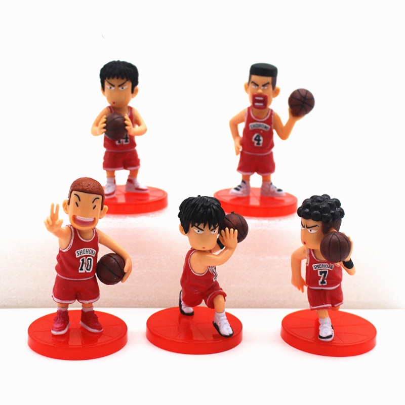 Set Cao 5 Nhân Vật Cao Thủ Bóng Rổ Slam Dunk ( 2 Màu ) 8cm