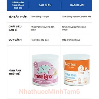 Tăm bông em bé Kotton Care for kid 336 que (Bông Bạch Tuyết)