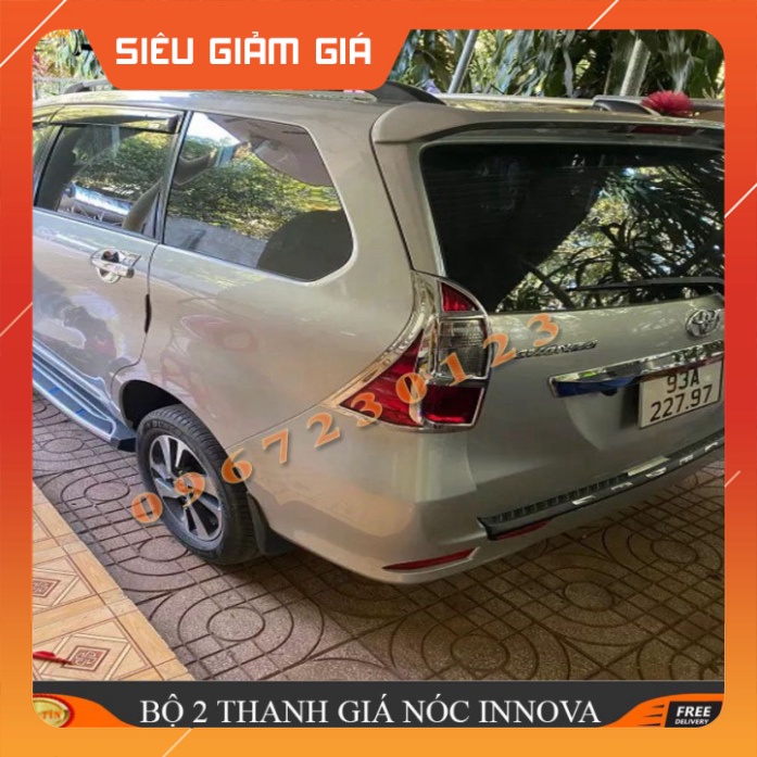 Bộ 2 Thanh Giá Nóc Ô TÔ INNOVA Hàng Dán Không Cần Khoan Ảnh Thực Tế Lên Xe