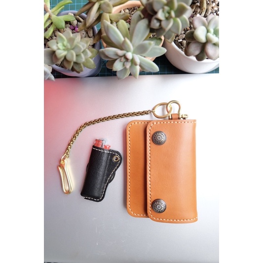 VÍ DA BÒ MINI DÁNG GẬP DA BÒ 100%