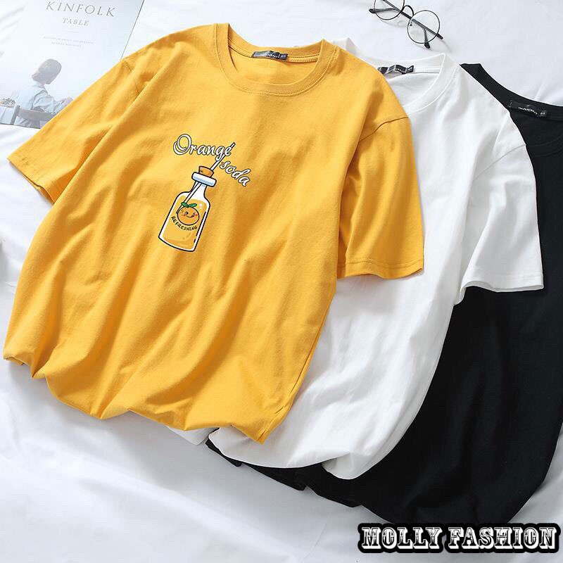 Áo thun tay lỡ ❤️ Áo phông Unisex SODA form rộng Freesize dành cho nam nữ Molly Fashion