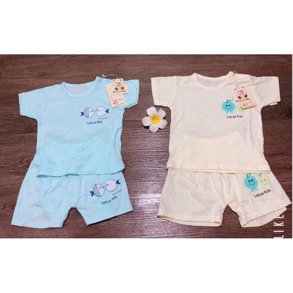 BỘ COTTON CỰC MÁT, THÔNG HƠI CHO BÉ (8-15 KG)