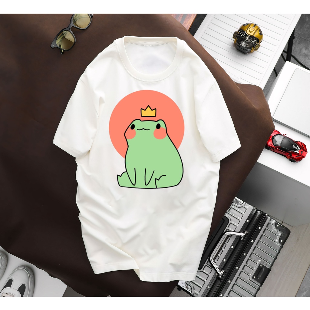 Áo thun cặp nam nữ mang hình chú ếch con siêu cute bán chạy nhất mẫu mới nhẩt - sd125