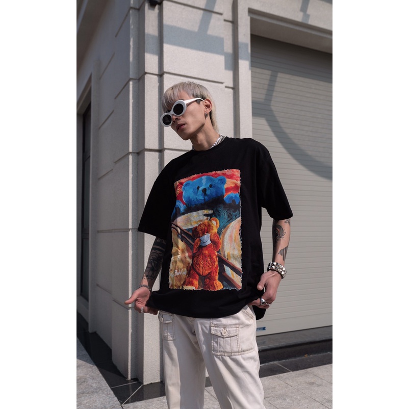 Áo thun boxy The Bad God Scary Bear tee