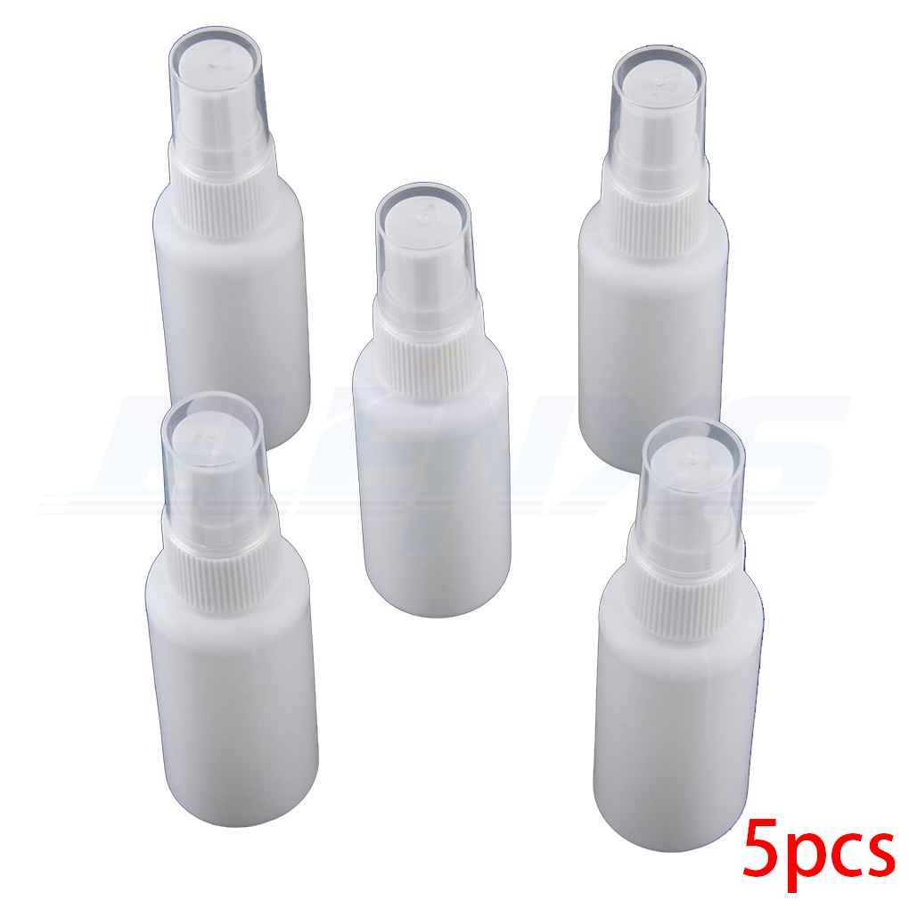 [Hàng mới về] Set 5 chai xịt chiết mỹ phẩm dạng rỗng bằng nhựa 30ml dành cho mang đi du lịch