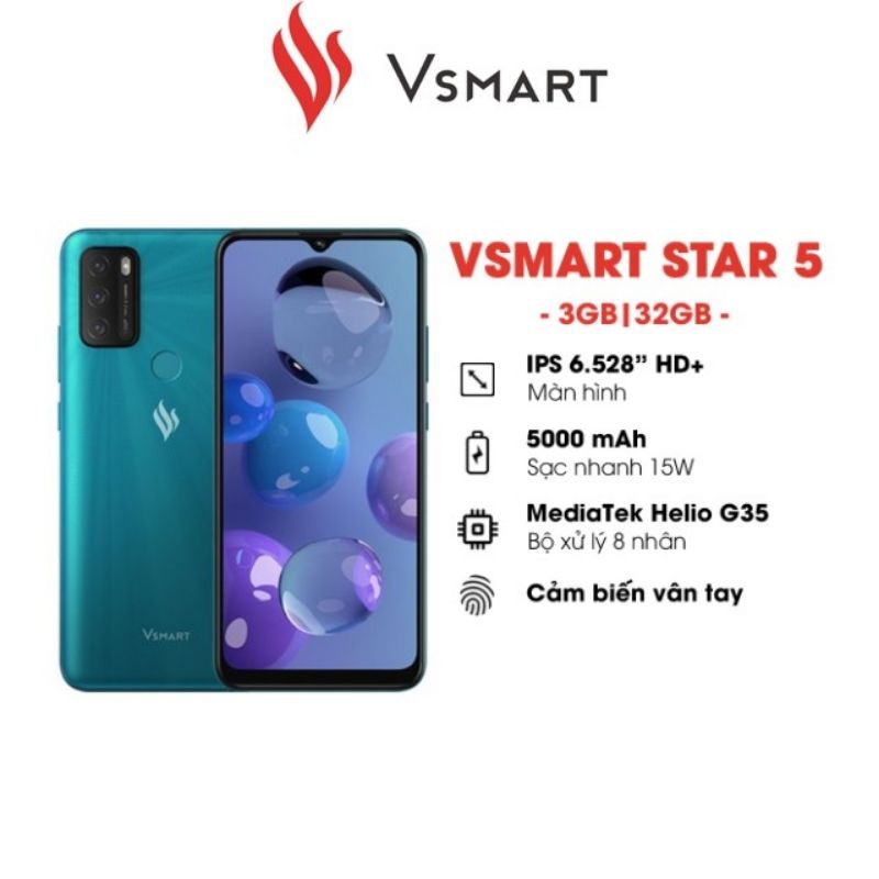 [XẢ KHO] ĐIỆN THOẠI VSMART STAR 5 JOY 4 CHÍNH HÃNG NGUYÊN SEAL